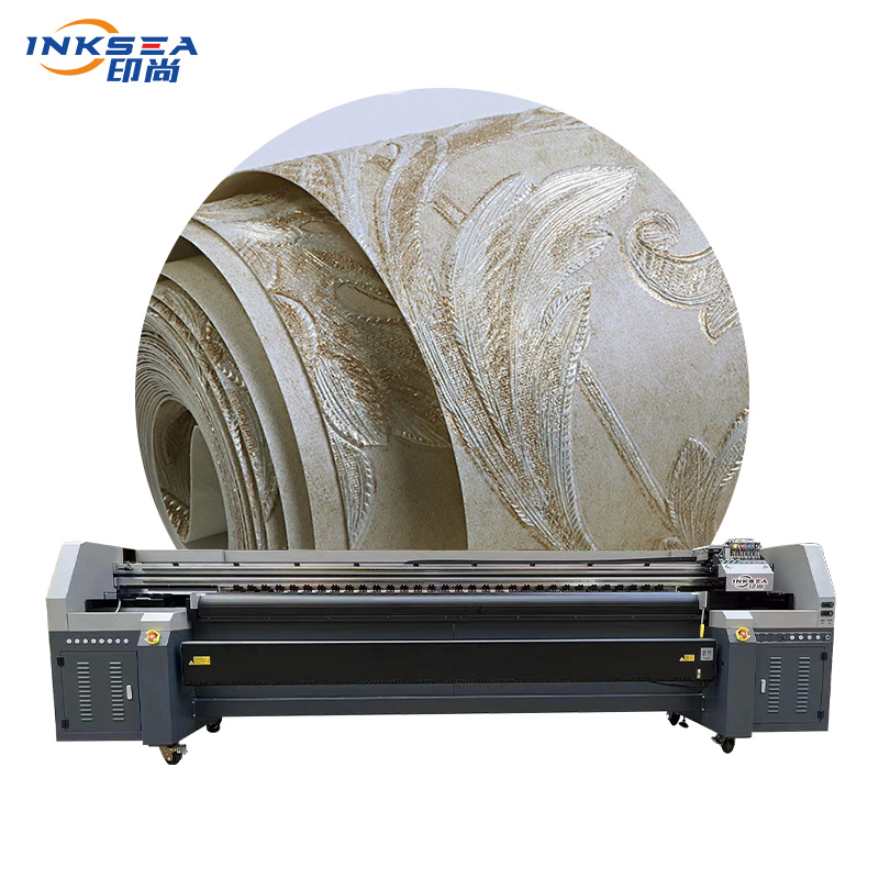 Eco-friendly solvent 1.8M/3.2M roll-to-roll i3200 print head Wallpaper leather soft film UV roll-to-roll format printing machine