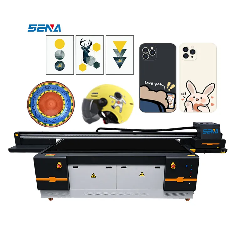 Eco Friendly UV Flatbed Inkjet Printer Auto Printing Machine Large Format Printer for Glass Wood Acrylic Metal PVC Sticker Shoes