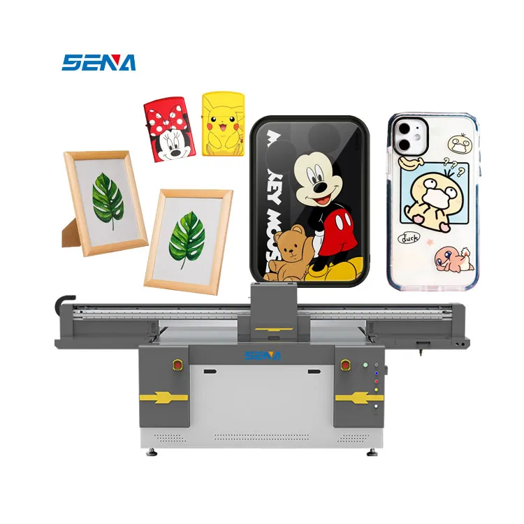 Eco Solvent 1600*1000Mm Printer Format Besar UV Inkjet Flatbed Printer Digital LED untuk Karpet T-shirt Kayu Phonecase PVC Poster