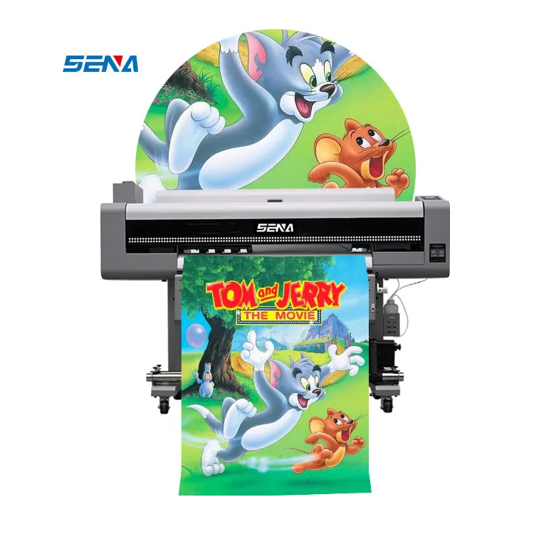 Eco Solvent Industrial Wide Format Printer Digital Inkjet High Speed Printing for Textile 3D Wallpaper Car Paste Fabric Leather