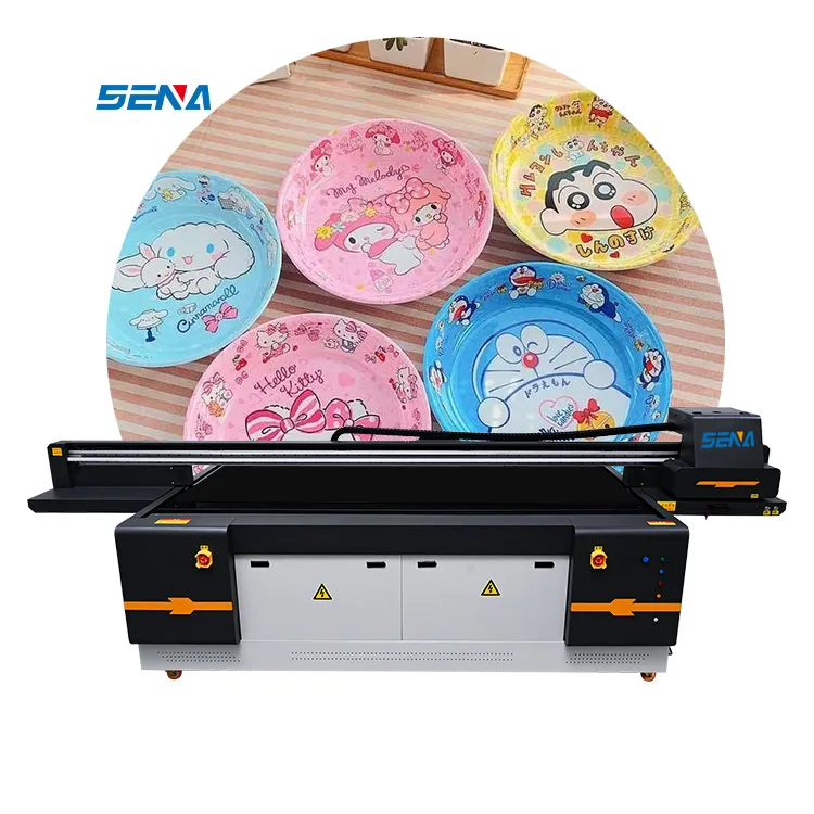 Eco Solvent Large Format 2513 High-Performance UV Inkjet Flatbed Printer for Plastic Phone CasePVC Wood Card