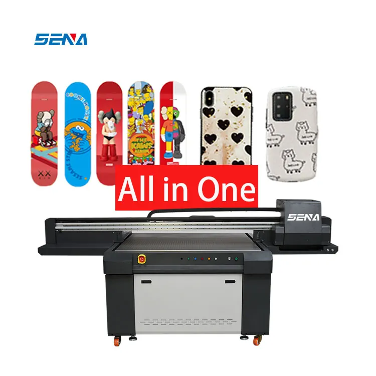 Eco Solvent Large Format Printing Machine 1300*900mm UV Inkjet Flatbed Printer 3D for Canvas Glass Wood Acrylic Box Phone Case