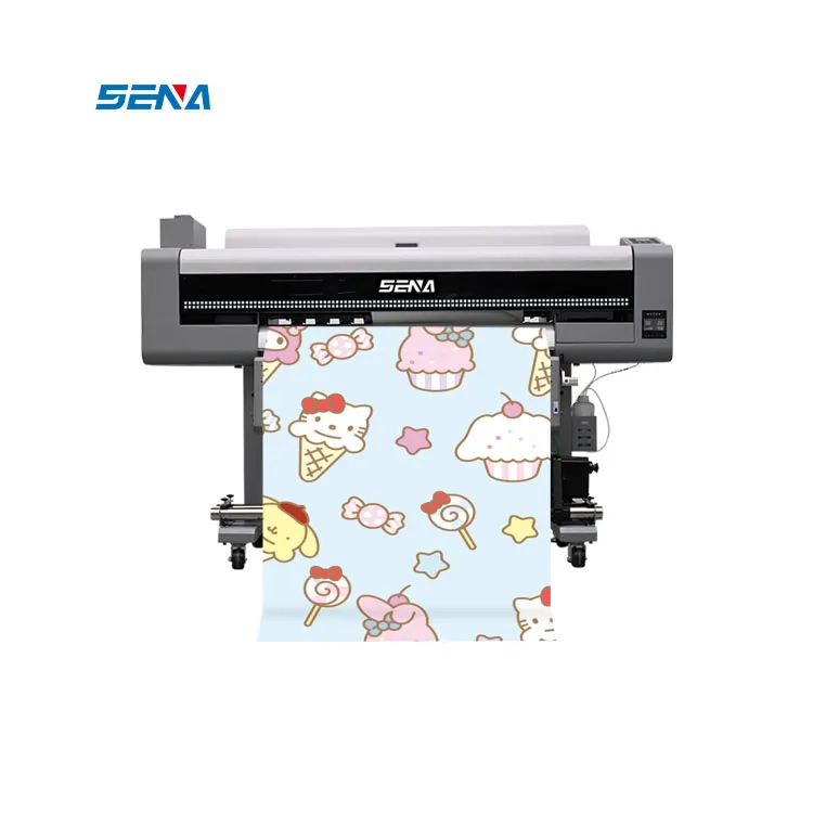 Printer Format Lebar LED Digital 3D Ekonomis Printer Pelarut Ramah Lingkungan Inkjet UV untuk Wallpaper 3D Tekstil Kulit Kain Pasta Mobil