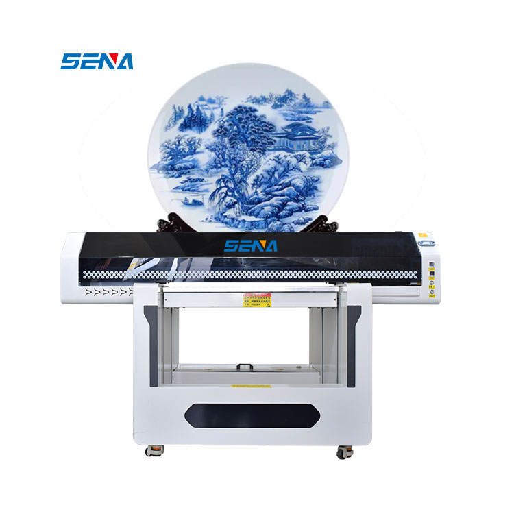 Factory Direct Sale 90*60cm Digital UV Flatbed Printer for Glass Wood Metal PVC Acrylic Industry UV Flatbed Printing Machine