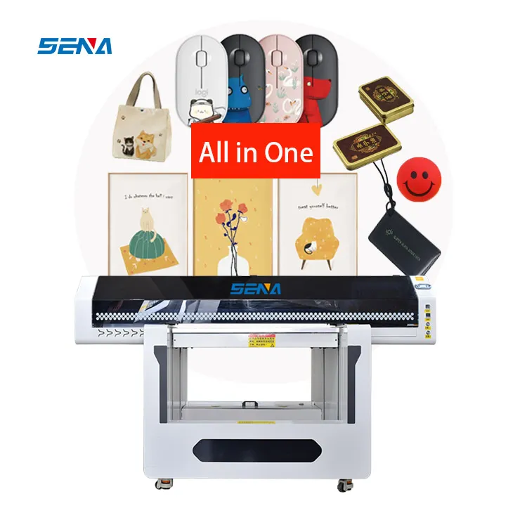 Factory Price Large Format Printer 90*60cm UV Inkjet Flatbed Printer Digital Business Ideas for Wood Acrylic PVC Phonecase Metal