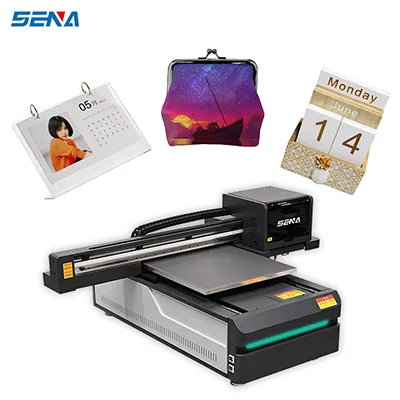 Factory sales of new LOGO printing machine 60*90CM large format UV flatbed printer 3 Epson printhead for power bank