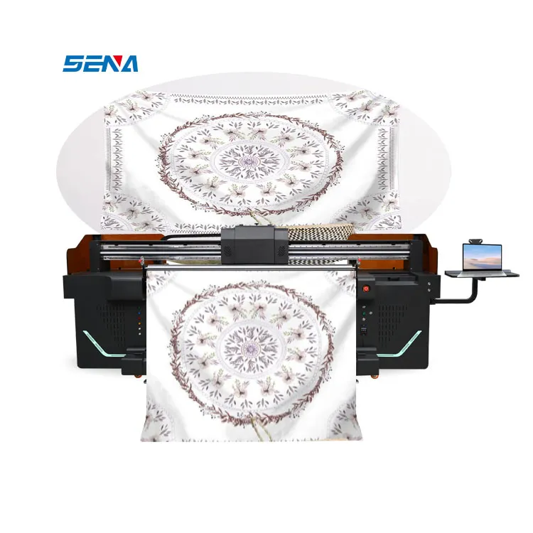 Pasokan Pabrik 3d Larget Digital Panas Tekan Dtf UV Printer Roll-to-Roll untuk Tekstil 3D Wallpaper Mobil Pasta Kain Kulit