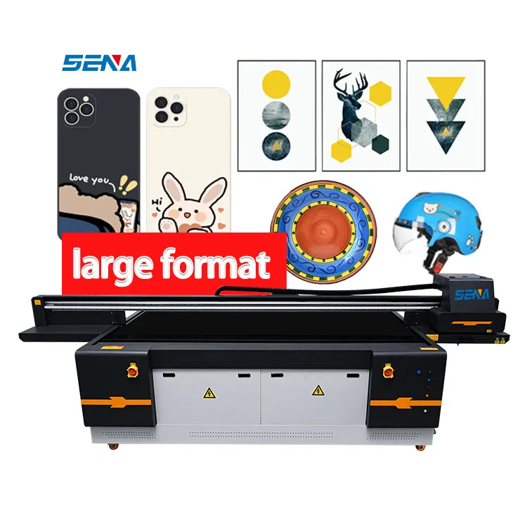 Factory Supply UV Flatbed Inkjet Printer Large Format Printer 3D Custom for Glass Wood Acrylic Metal PVC Sticker Advertising