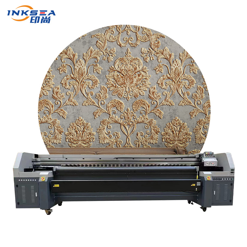 Pasokan pabrik printer format lebar 3.2M Epson/printhead untuk wallpaper 3D gambar kain tekstil bahan PU pola DIY