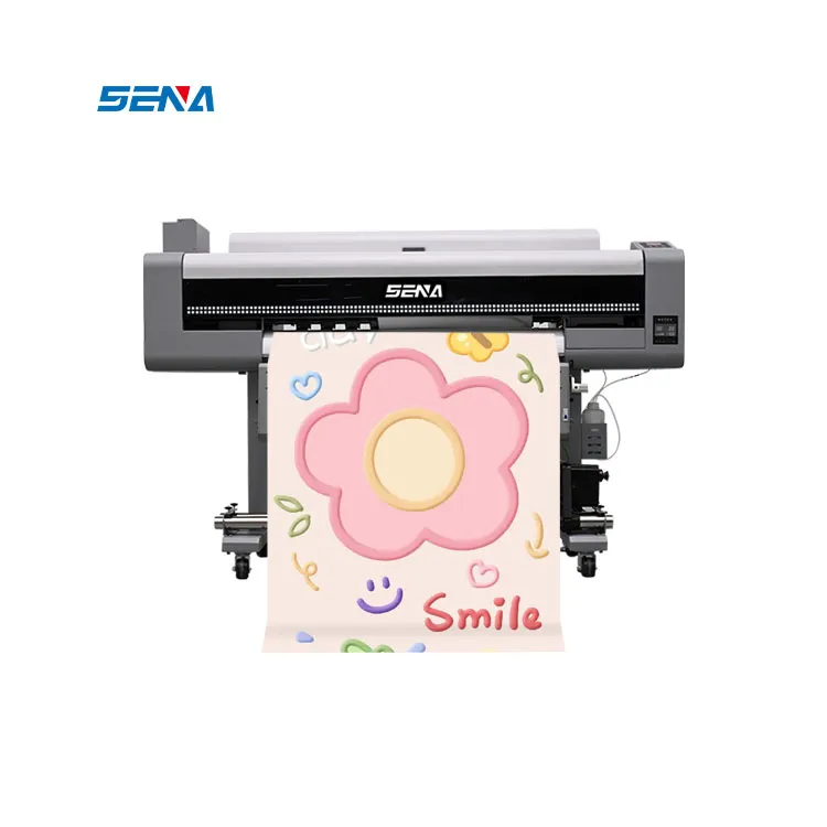 Pasokan Pabrik Printer Format Lebar Digital Roll to Roll UV Inkjet Printer dengan Tekstil 3D Wallpaper Mobil Tempel Kulit Kain