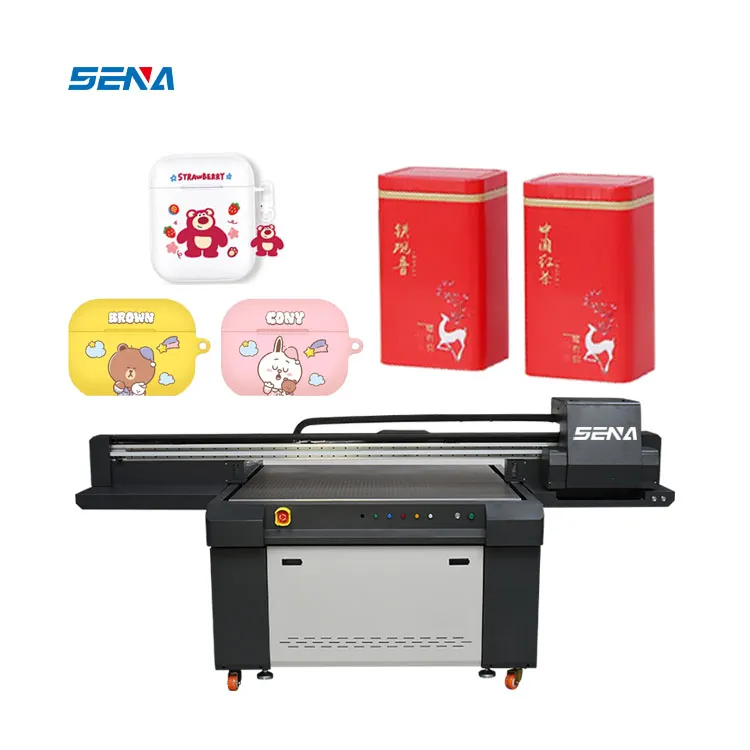 Mesin Cetak Digital Lebih Cepat 1300*9000Mm Printer Flatbed Inkjet UV 3D untuk Casing Ponsel Kotak Akrilik Kayu Kaca Keramik Kanvas