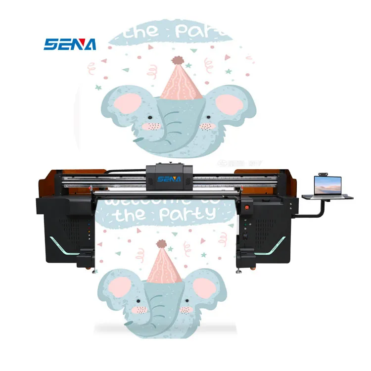 Printer Format Besar 3D Tercepat Printer Flatbed Roll To Roll Printer Inkjet UV untuk Wallpaper 3D Tekstil Kulit Kain Pasta Mobil