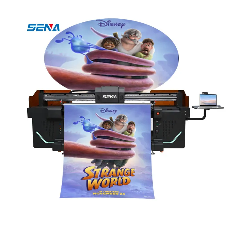 Printer Format Besar 3D Digital Ramah Lingkungan Unggulan Printer Roll to Roll untuk Wallpaper 3D Tekstil Kulit Kain Tempel Mobil