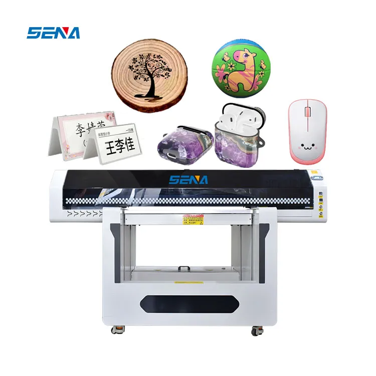 Flagship Industrial A3 LED Inkjet Printer All in One 90*60cm Flatbed DTF UV Printer for Cell Phone Case Cups Bottle Plywood Sale