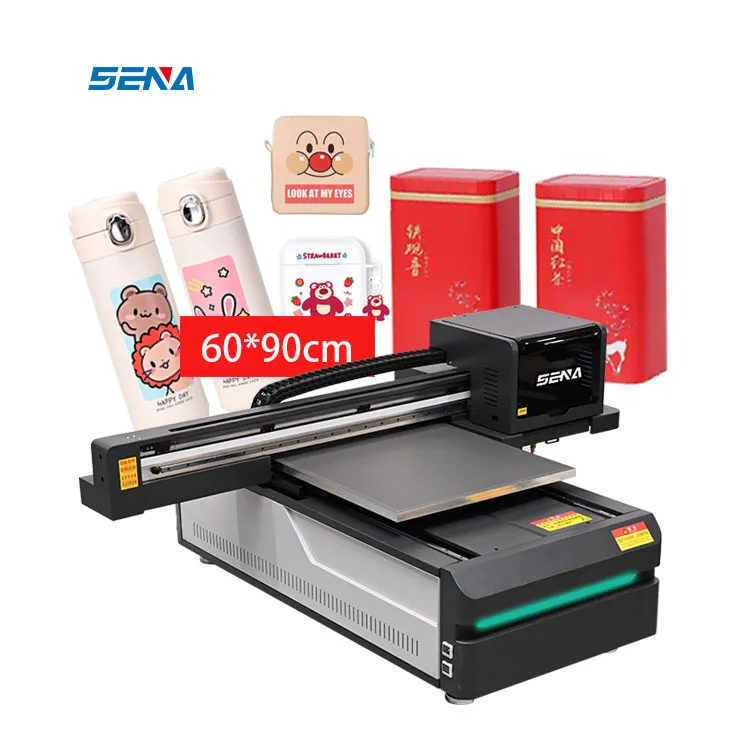 Flagship UV Inkjet Flatbed Printer with Epson Nozzle Intelligent Printing Machine for Glass Wood Acrylic Phonecase Metal Leather