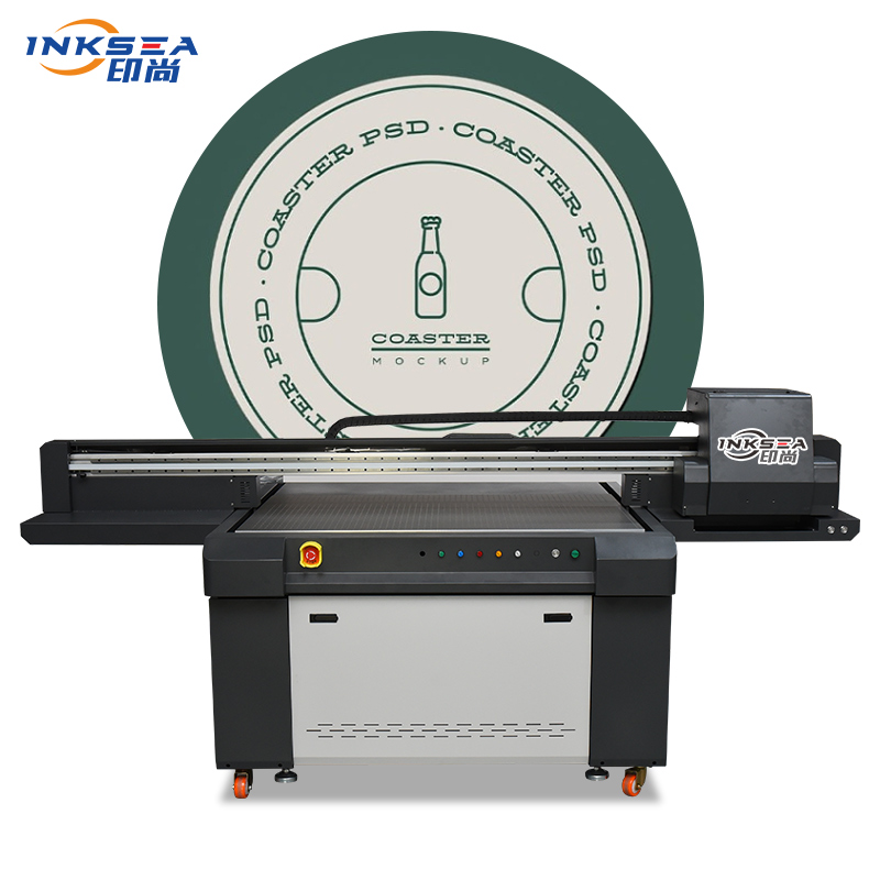 Flat printing machinery 1390uv flatbed printer with Ricoh print head 1300*900mm size for banner poster corrugated boxes