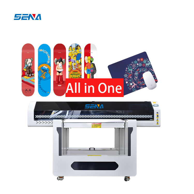 Full Auto Printing Machine 9060 Flatbed UV Inkjet Printer A3 Advertising Business for KT PU PVC Phonecase Acrylic Glass Material