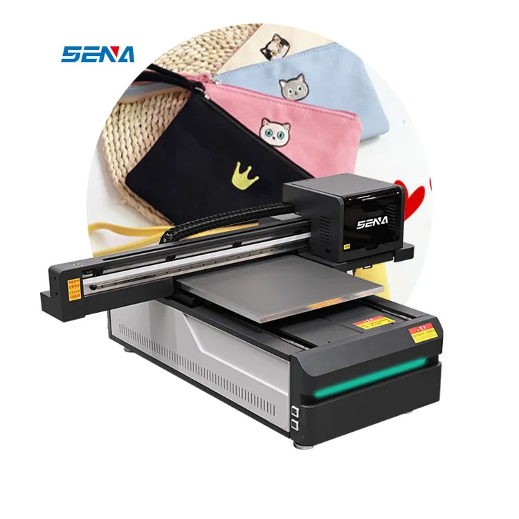 Printer Digital Otomatis Penuh 6090 Ukuran A3 LED DTF Inkjet Printer UV Flatbed untuk Menyesuaikan Casing Ponsel Akrilik Kartu PVC Pena Golf