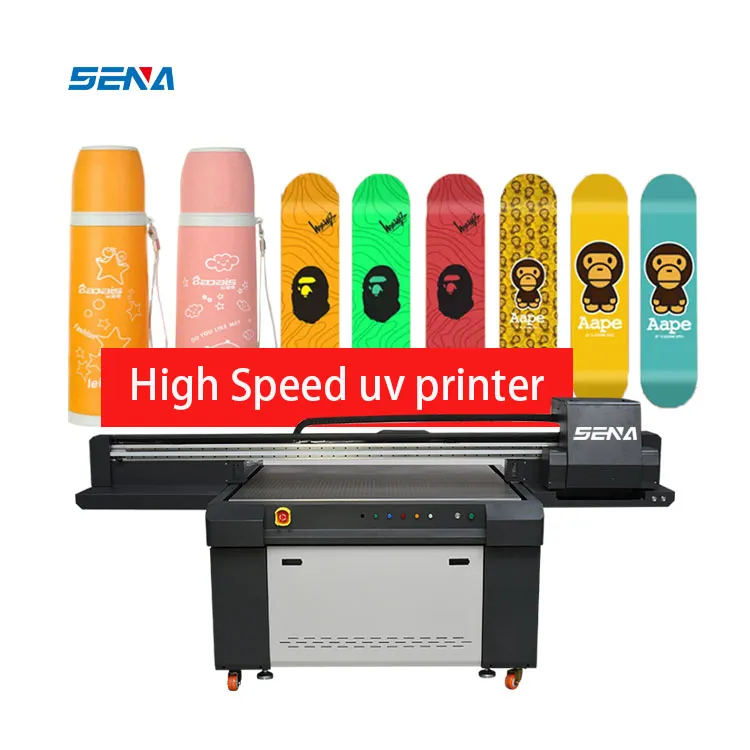 Printer Uv Otomatis Penuh Kualitas Tinggi 1390 LED Printer Flatbed Inkjet UV 3D untuk Casing Ponsel Kotak Akrilik PVC Kayu Kaca Kanvas