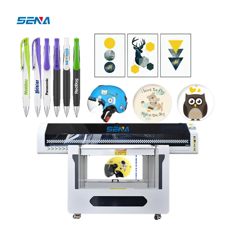 Full Automatic UV Inkjet Flatbed Printer Large Format Printing Machine cmyk for Wood Acrylic PVC Phonecase Metal Glass Pen Shoes