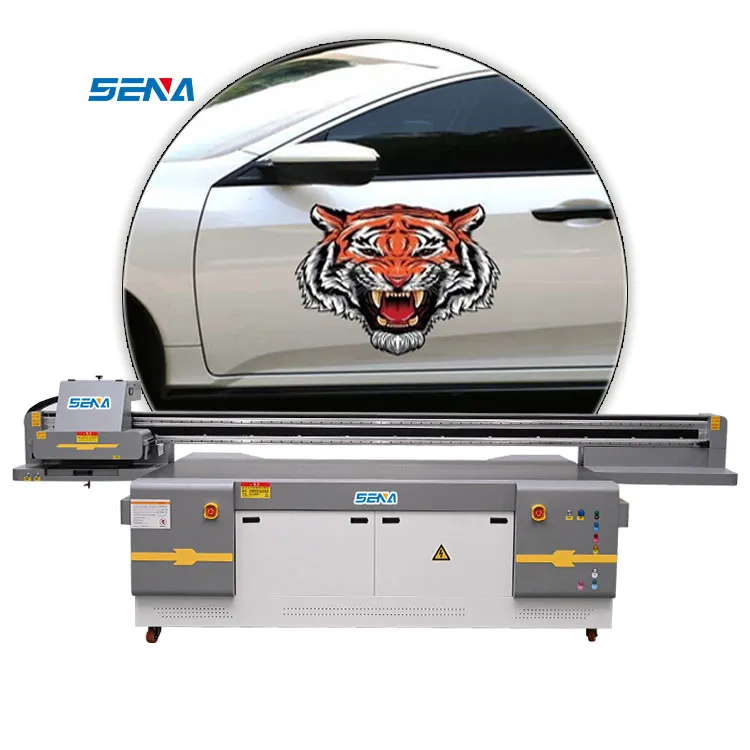 Full Color Large Format Printer 2.5*1.3m UV Flatbed Inkjet Printer Gen6 Nozzle 3D for PhoneCase Tile Glass Acrylic PVC Cup Wrap