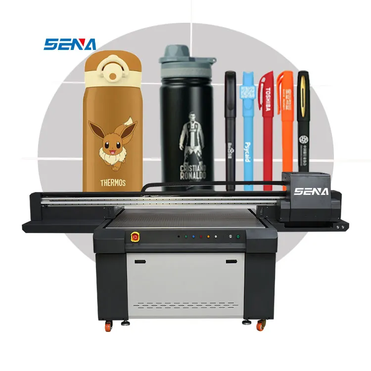 Sepenuhnya Otomatis 130*90CM 3D Printer Format Besar Printer Flatbed Efek DTF UV Printer untuk KT PU PVC Bahan Kaca Akrilik