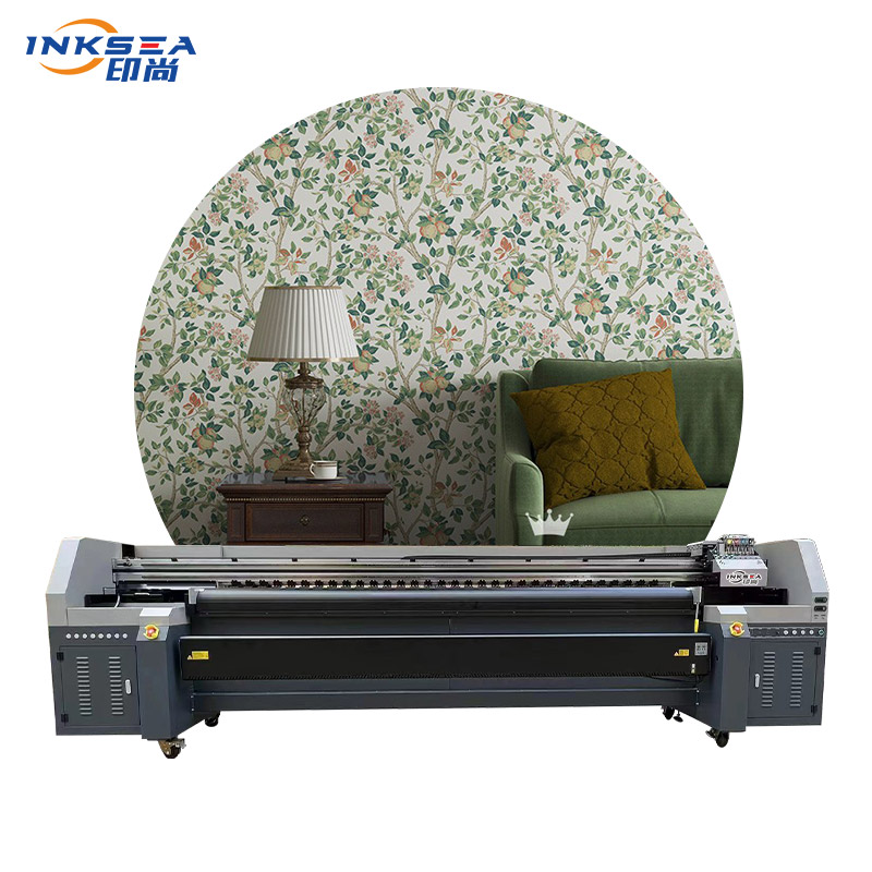 Fully automatic UV leather printing machine 1800 roll to roll format press for soft film leather fabric paper