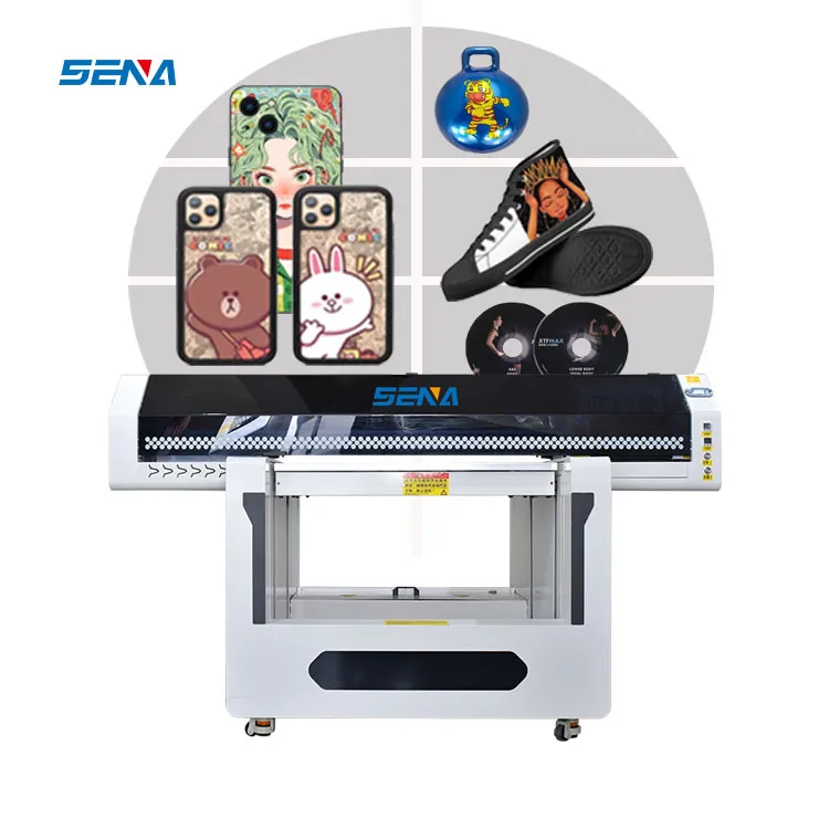 Funsun 130*90Cm Printer Format Besar Digital Inkjet UV Dtf Mesin Cetak Flatbed untuk Sepatu T-Shirt Casing Ponsel Kaca