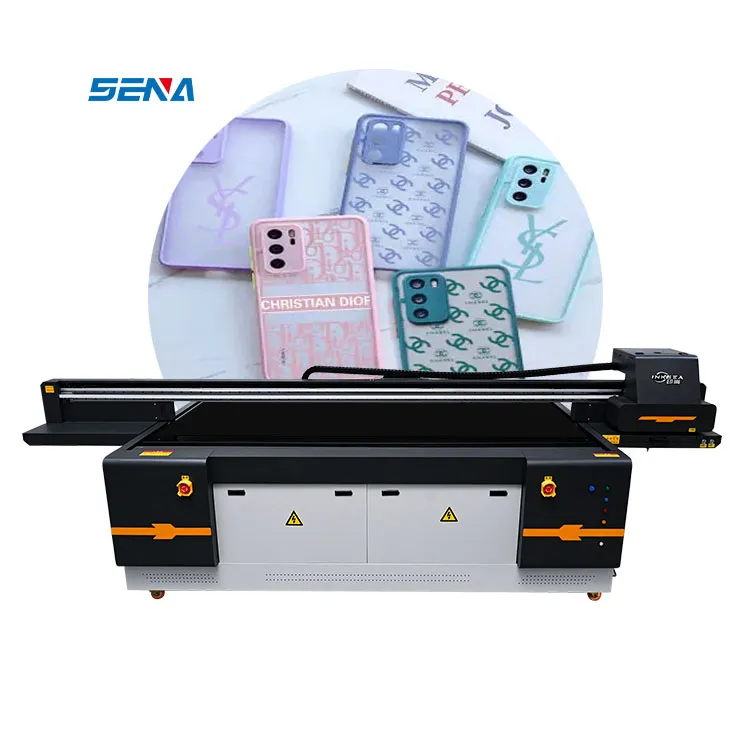 Harga bagus tinta uv led flatbed 2513 pernis uv flabted printer untuk papan akrilik kaca kulit dan sebagainya