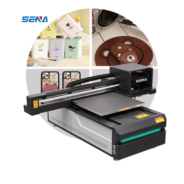 Good Quality Digital 6090 CMYKW Small BusinessA2 A3 A4 Printer Inkjet Flatbed UV Printer For Leather PVC Tiles Wood Phone Case