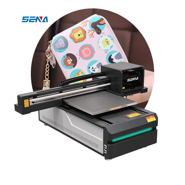 Heat Press Digital 3D Printer 6090 A3 Size DTF Inkjet Flatbed UV Printer for Customize Leather PVC Tiles Wood Phone Case