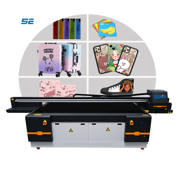 Tinggi Disesuaikan 3D Digital Printer Inkjet Format Besar UV Flatbed Mesin Printer UV 2513 Harga Grosir