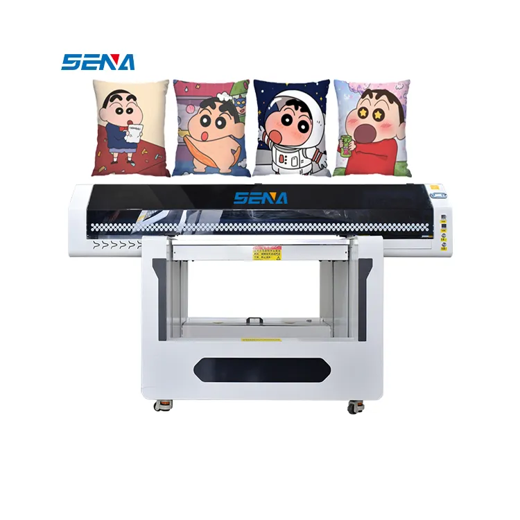 Printer UV inkjet Digital yang dapat disesuaikan ketinggiannya 9060 lencana foto kartu ID kartu nama Notebook mesin cetak mobil logam kaca PVC