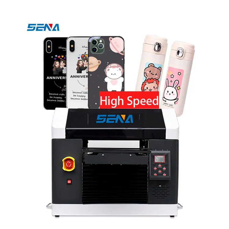 Height Adjustable Small 3D Digital 30*45cm A3 UV Inkjet Flatbed Printer for Customize Acrylic Phone Case PVC Card Label Pen Golf