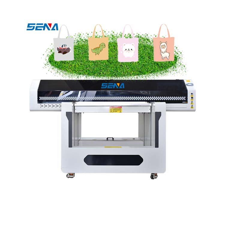 유리병 타일 펜 나무 상자 인쇄 기계 DTG 라이트 박스 프린터에 대한 높이 조정 가능한 UV 9060 평판 프린터