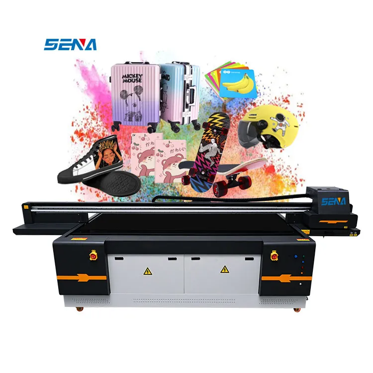 Efisiensi tinggi Harga terbaik tinta uv led flatbed 2513 pernis uv flabted printer untuk kaca papan akrilik kulit dan sebagainya