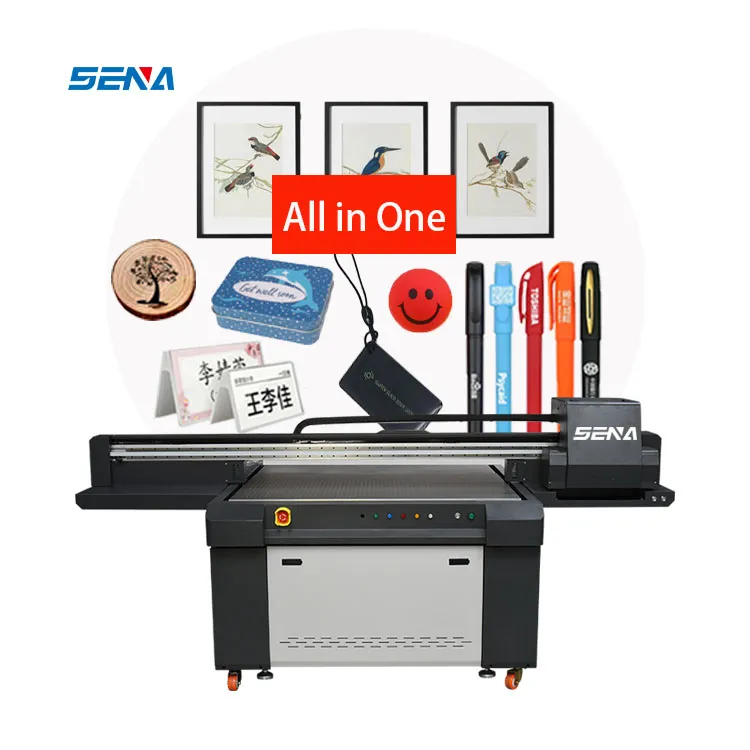 High Efficient Full Automatic Uv Printer 1390 LED UV Inkjet Flatbed Printer 3D for Canvas Glass Wood PVC Acrylic Card Phone Case