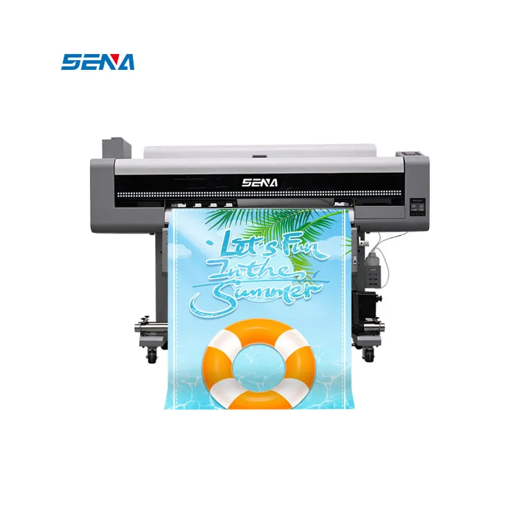 Printer Format Lebar Inkjet UV 3D Digital Performa Tinggi Printer Industri CMYK untuk Kaus Linen Ringan Poster Dinding Peta Kain