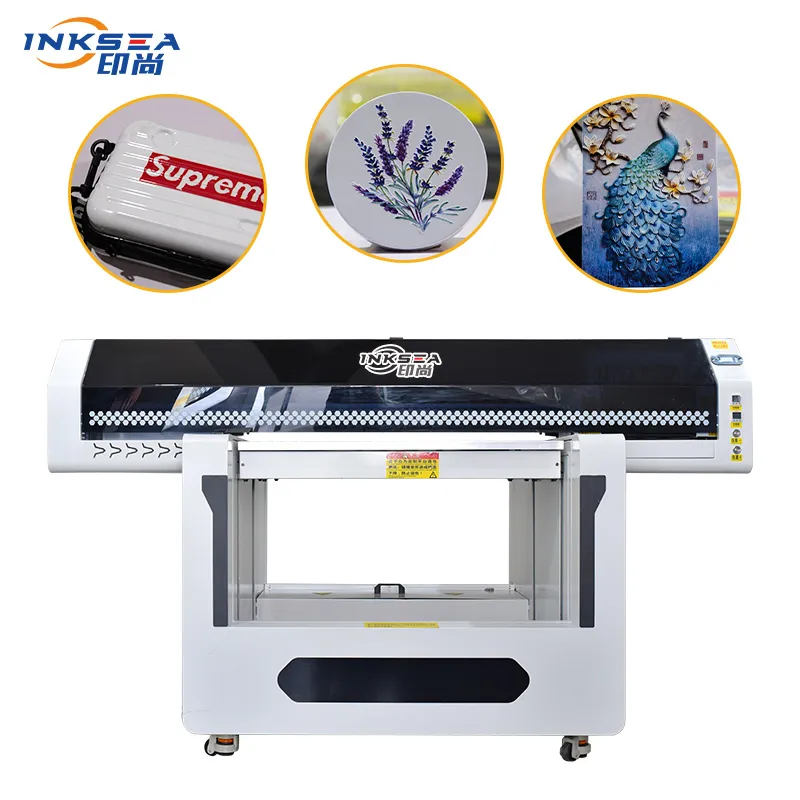 Printer UV TX800/XP600 9060 Kualitas Tinggi dengan Printer Kulit Multiwarna Kepala Cetak Inkjet Flatbed UV untuk Bisnis