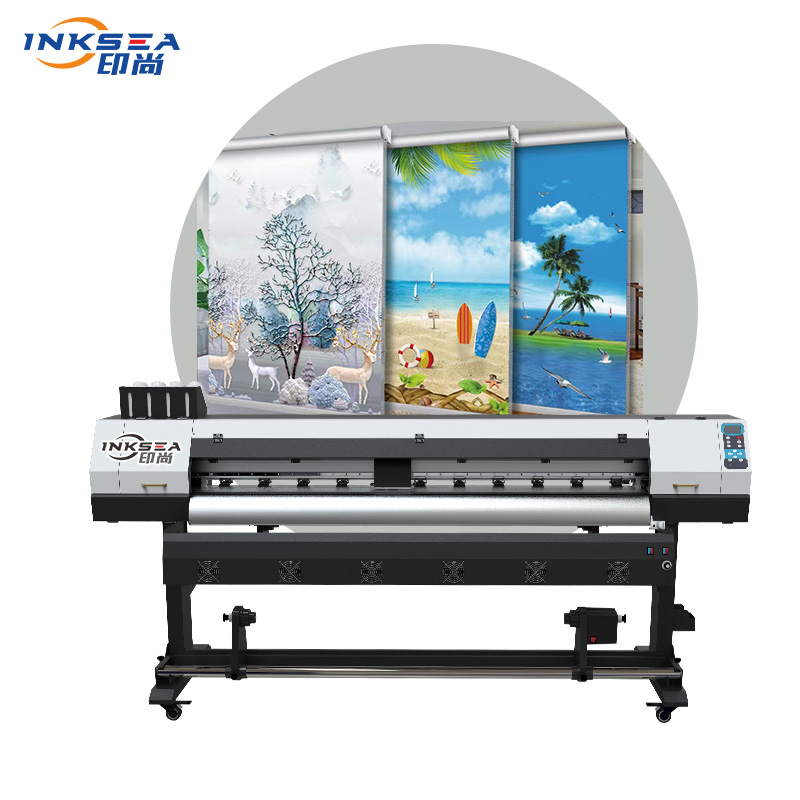 Resolusi Tinggi Rok kain tekstil pencetakan kain mesin UV Warna inkjet CMYKW mesin foto sublimasi lebar