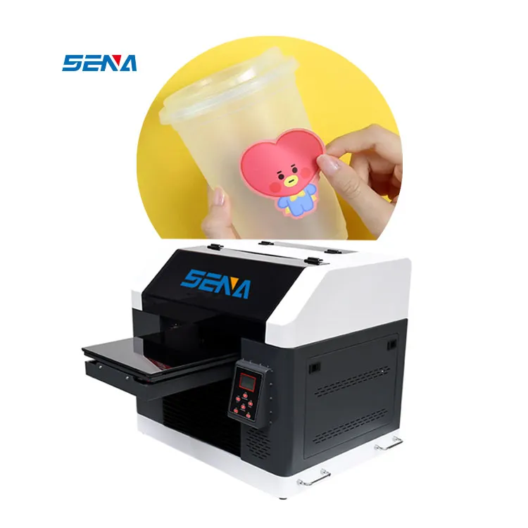 Printer Flatbed Tinta UV A3 Kecil 30*45Cm Kecepatan Tinggi untuk Mesin Cetak Flatbed UV Industri Akrilik PVC Logam Kayu Kaca 3D