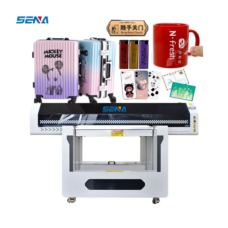 Harga Printer Flatbed Uv 9060 Digital LED A1 A2 Kecepatan Tinggi untuk Pakaian Kayu Botol Casing Ponsel PVC Mesin Cetak Serba Guna