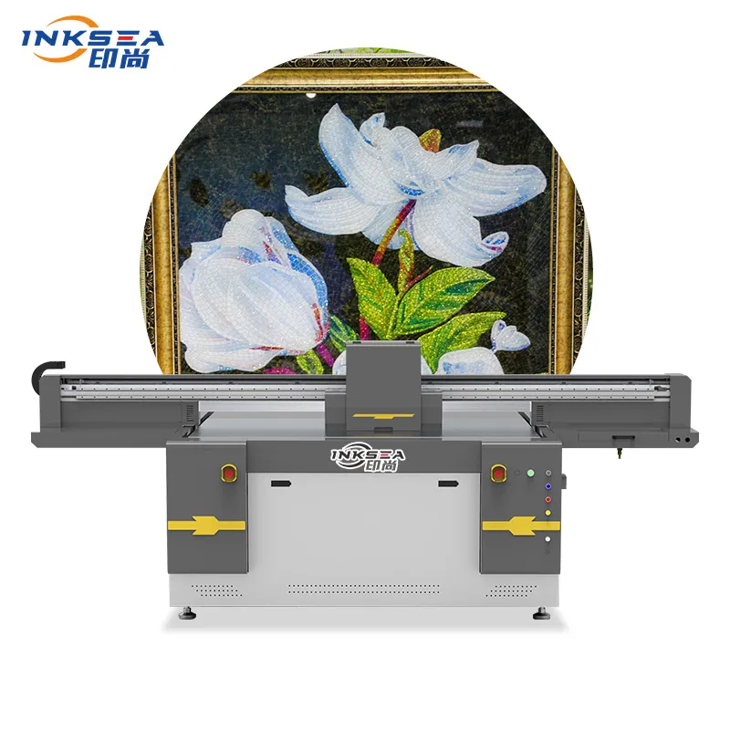 Printer Flatbed Uv Kelas Industri Kecepatan Tinggi 1600*1000 Ukuran 1610 Printer Digital Inkjet untuk Kayu Ubin Baja Tahan Karat