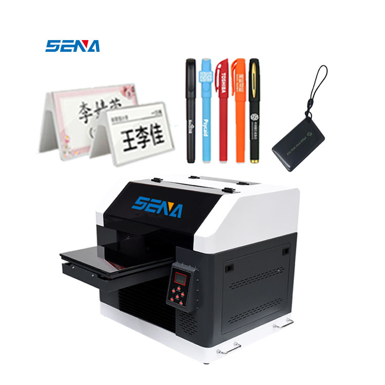 High Speed Label Card Printer 30*45cm Small A3 Size UV Inkjte Flatbed Printer for 3D Eco Solvent Media Digital PhoneCase Pad
