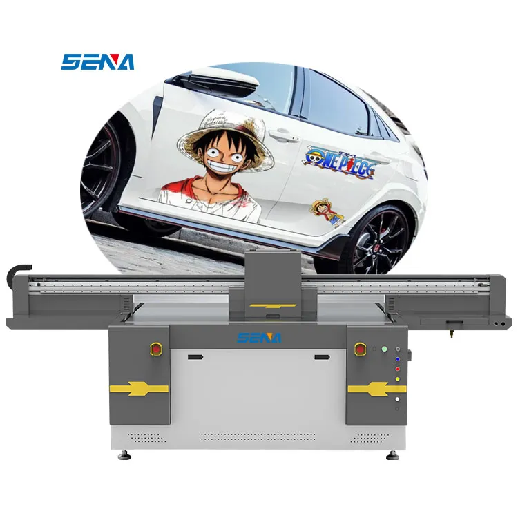 High Speed LED Multifunction Digital 1610 Large Format UV Flatbed Printer For Metal Sign Road Plate Building Materials Printing