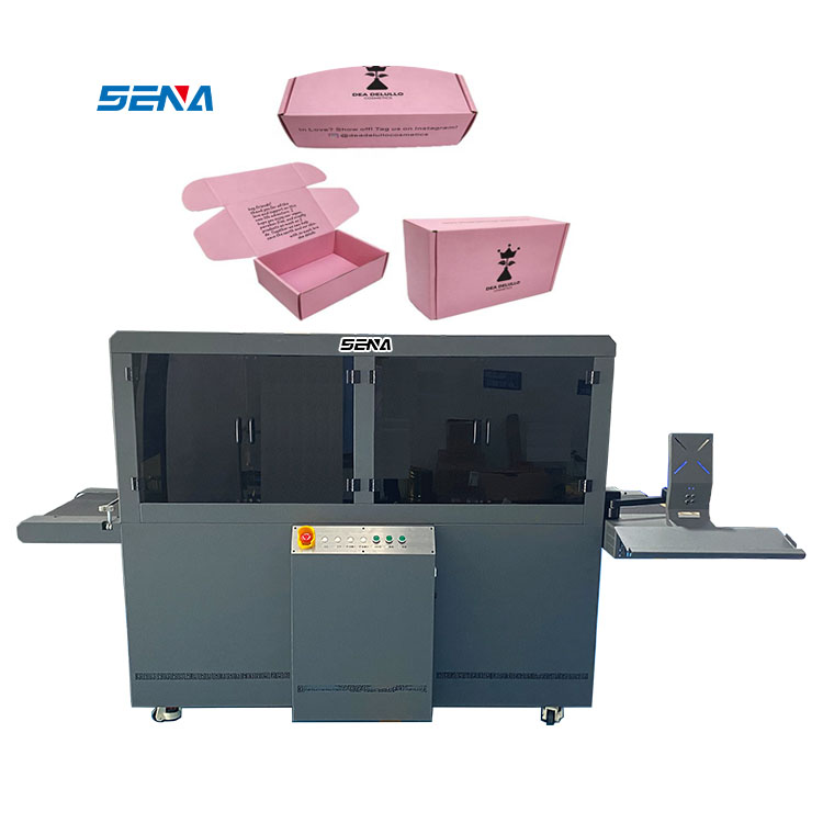 High Speed One Pass Corrugated Box Printing Machine five-color UV Printer Ricoh Nozzle Pizza Box Cup Set Packaging Bag