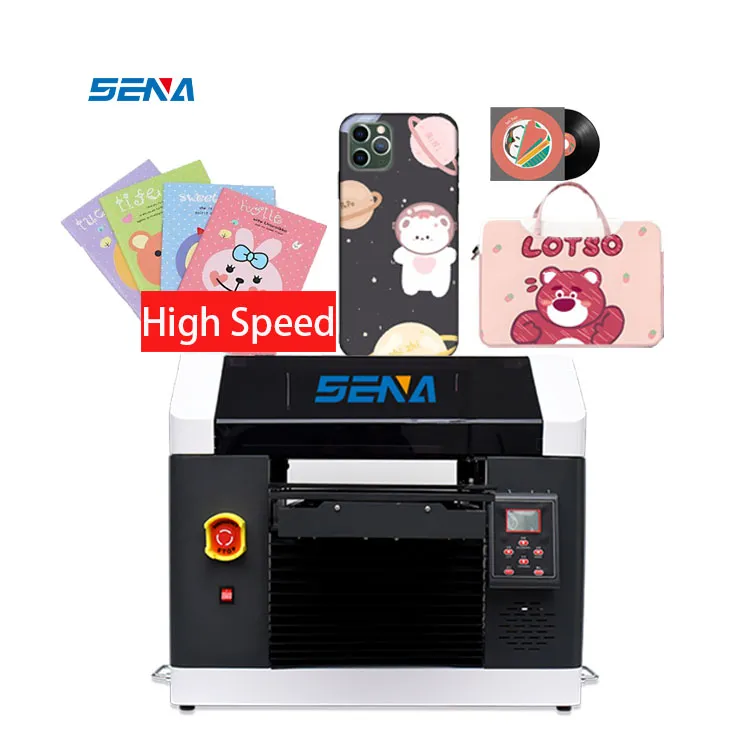 High Speed Small 3D Digital 30*45cm Auto A3 UV Inkjet Flatbed Printer for Customize Acrylic Phone Case PVC Card Label Pen Golf