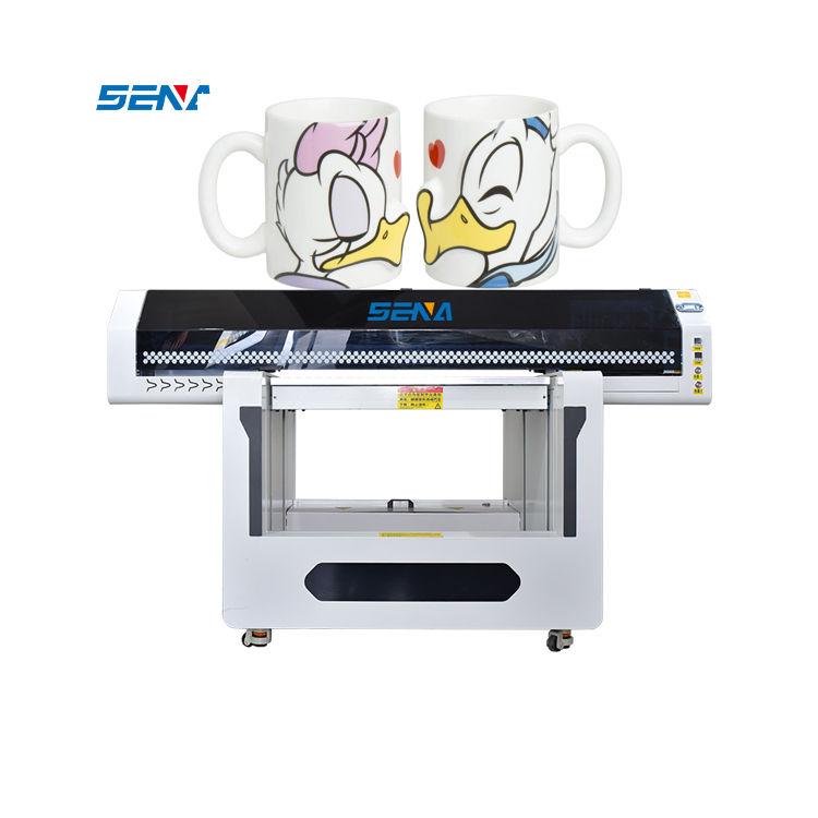 High Speed UV 9060 Flatbed Printer For Glass Bottle Tiles Pen Wooden Box Printing Machine DTG Light Box Printer