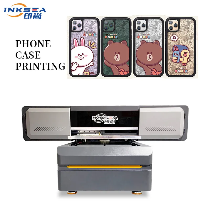 Printer Flatbed UV Kecepatan Tinggi Dtf 600*900Mm Printer UV Inkjet dengan Nosel I3200 untuk Casing Ponsel Stiker Transfer Plastik