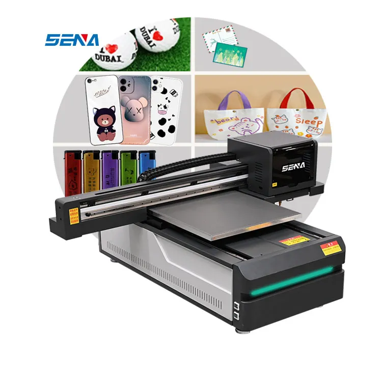 Diskon Besar Penyerapan Tinta Satu Klik 3d 60*90Cm Printer Flatbed Inkjet UV Digital untuk Sepatu Casing Ponsel Printer Kartu Kaca